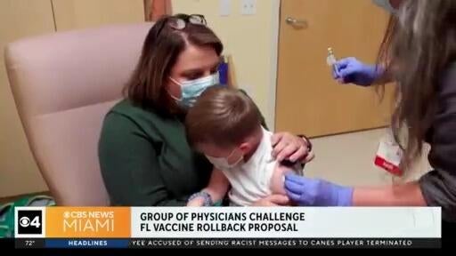 Florida doctors challenge state’s plan to roll back vaccine requirements — CBS Miami, Pasadena Health news